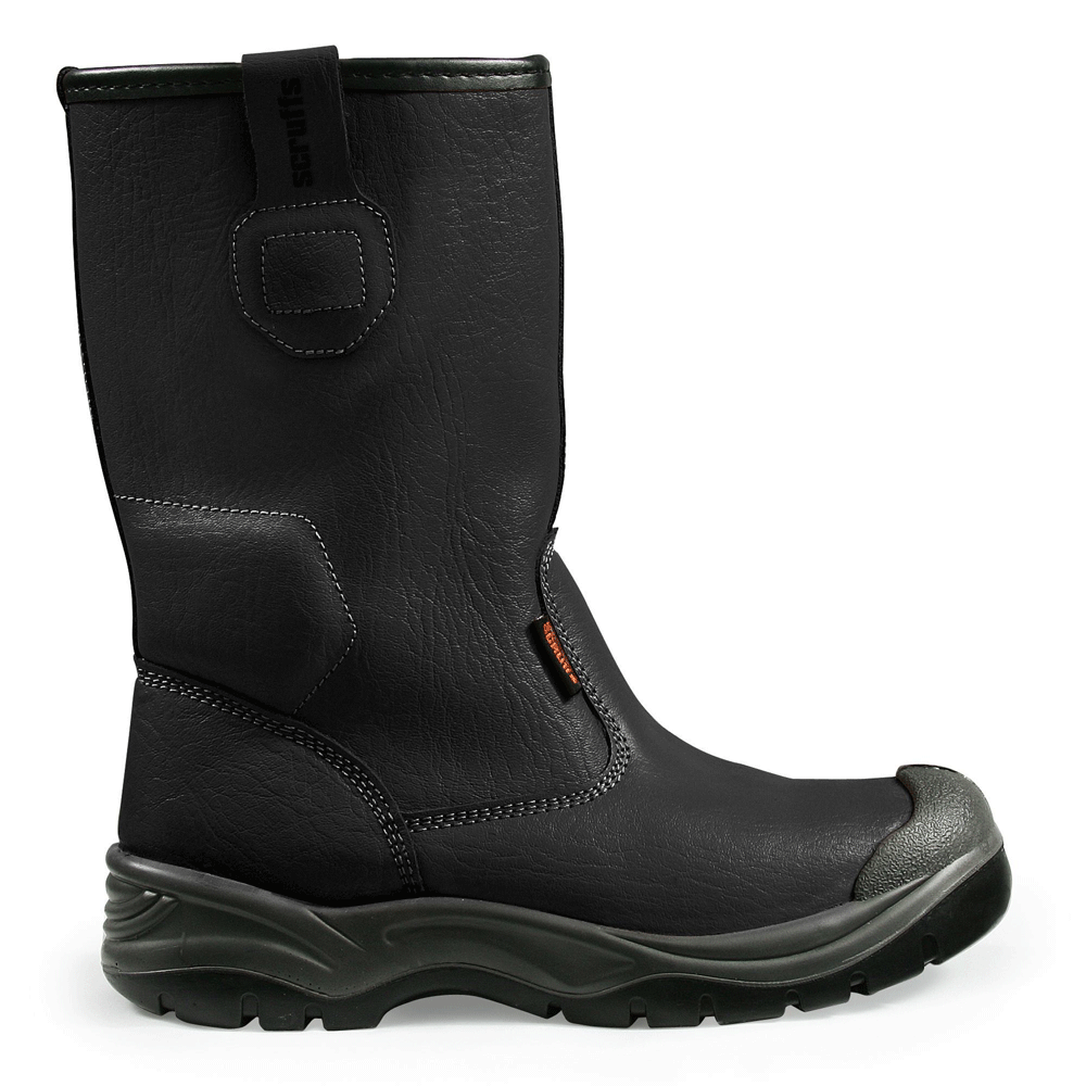 Mens Scruffs Gravity S1-P Rated Leather Safety Rigger Boot Workwear - Premium RIGGER BOOTS from Scruffs - Just £37.61! Shop now at workboots-online.co.uk