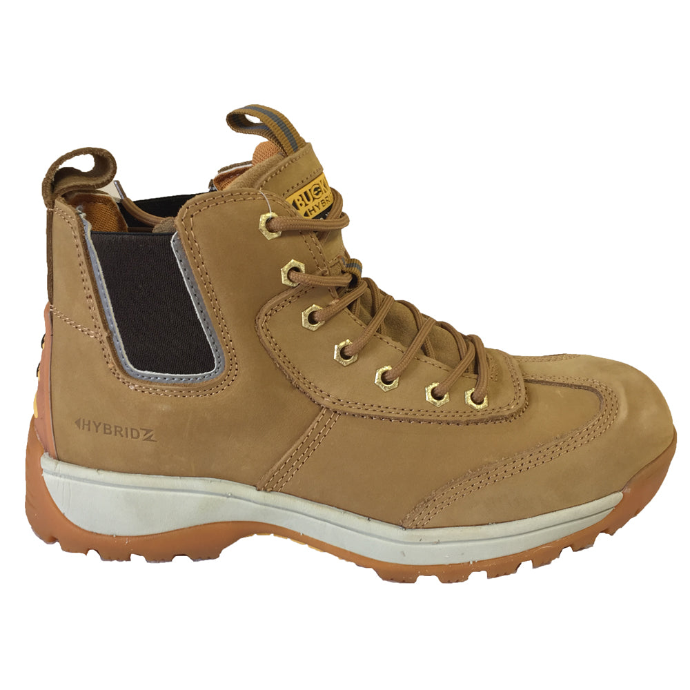 Buckler BHYB1 Hybridz Safety Lace/Dealer Work Boot - Honey / Black - Premium SAFETY BOOTS from Buckler - Just £44.99! Shop now at workboots-online.co.uk