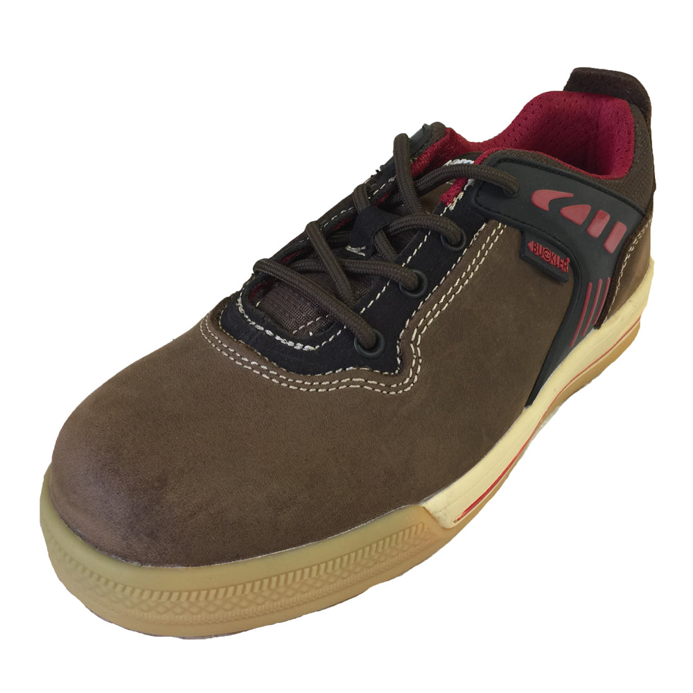 Buckler Largo Bay Safety Work Trainer Shoes Brown (Sizes 6-13) Men's - Premium SAFETY TRAINERS from Buckler - Just £51.99! Shop now at workboots-online.co.uk