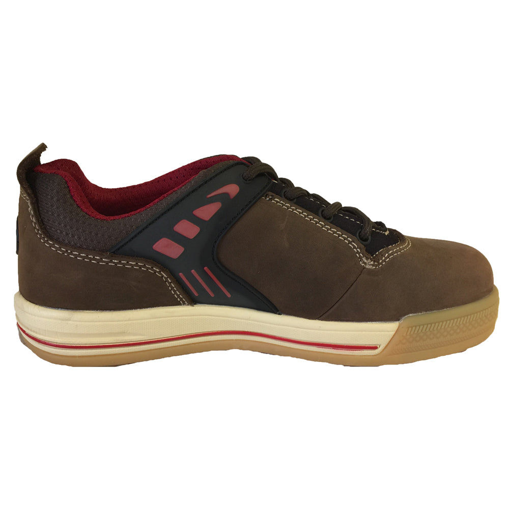 Buckler Largo Bay Safety Work Trainer Shoes Brown (Sizes 6-13) Men's - Premium SAFETY TRAINERS from Buckler - Just £51.99! Shop now at workboots-online.co.uk