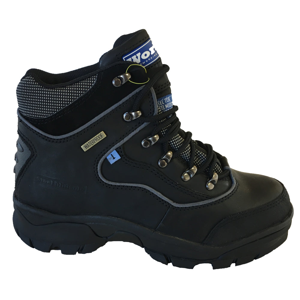 Buckler Workit Steel Toe Safety S3 HRO Waterproof Leather Hiker Boots WK002WPBK - Premium SAFETY HIKER BOOTS from Buckler - Just £44.99! Shop now at workboots-online.co.uk