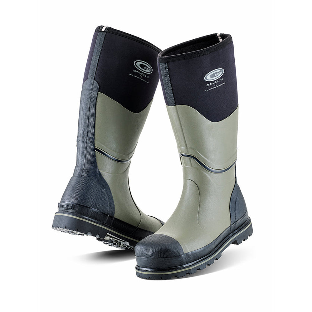 Grubs CERAMIC 5.0 S5™ Neoprene Waterproof Thermal Wellington Safety Boot - Premium WELLINGTON BOOTS from Grubs - Just £76.30! Shop now at workboots-online.co.uk