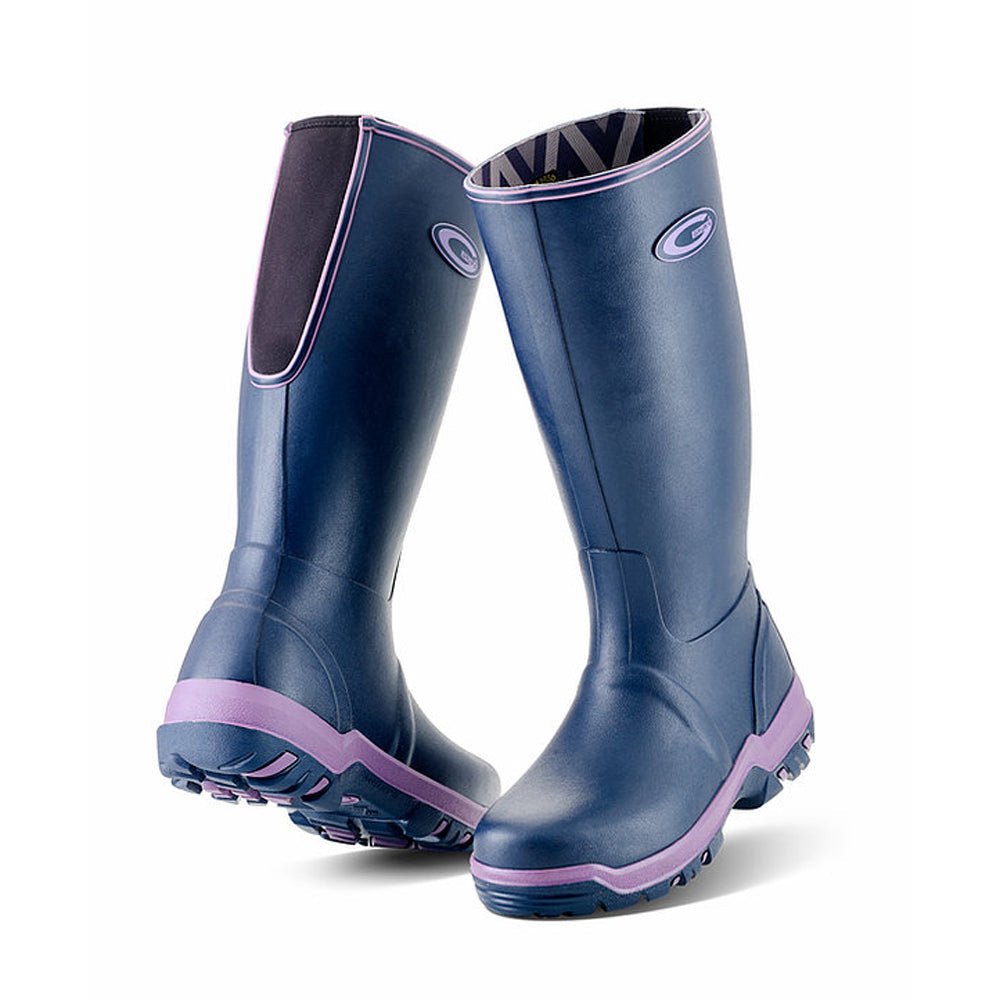 Grubs Rainline Lightweight Rubber Stretch Wellington Boot Welly Various Colours - Premium WELLINGTON BOOTS from Grubs - Just £61.20! Shop now at workboots-online.co.uk