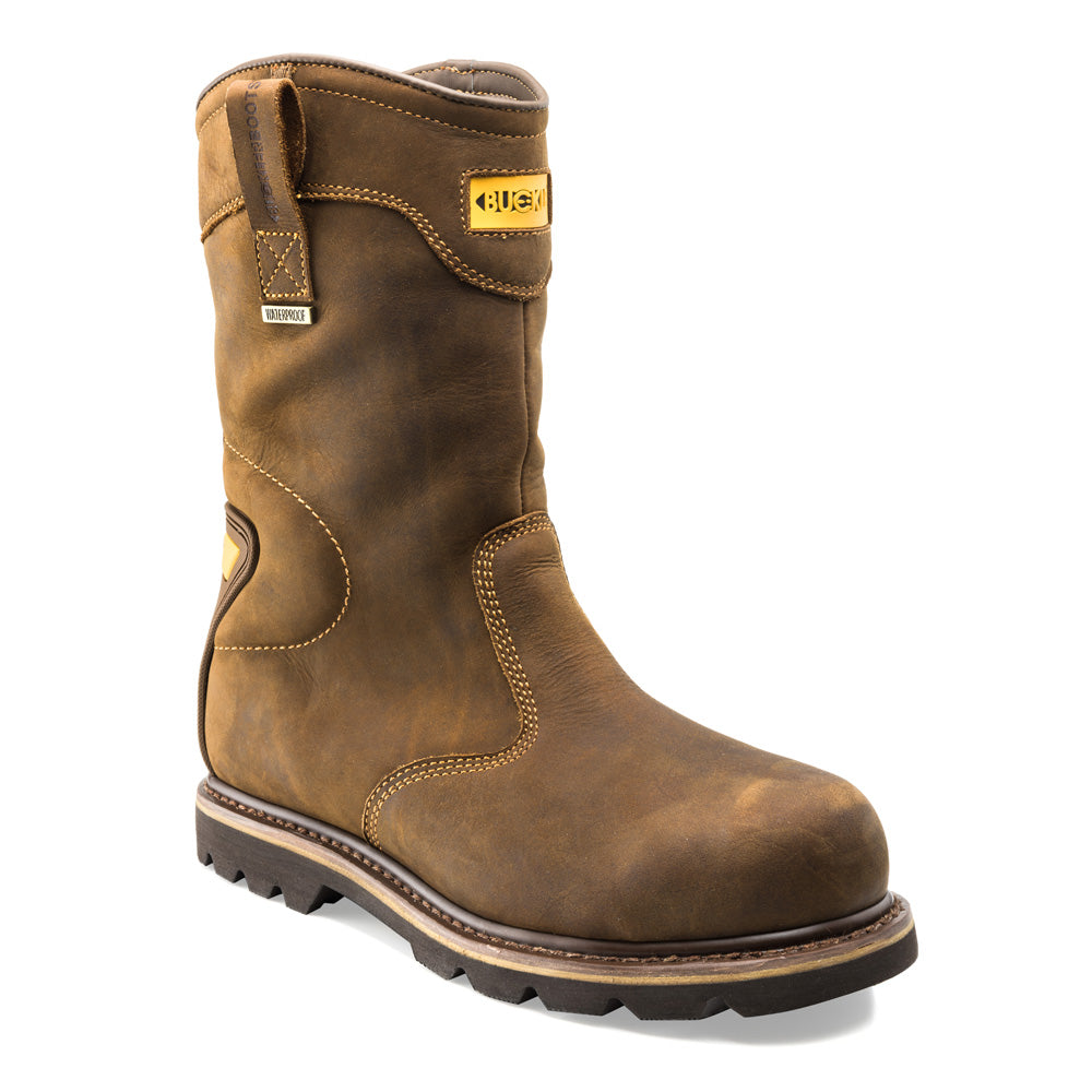 Buckler B701SMWP  Crazy Horse Leather Goodyear Welted Waterproof Safety Rigger Boot - Premium RIGGER BOOTS from Buckler - Just £108.25! Shop now at workboots-online.co.uk