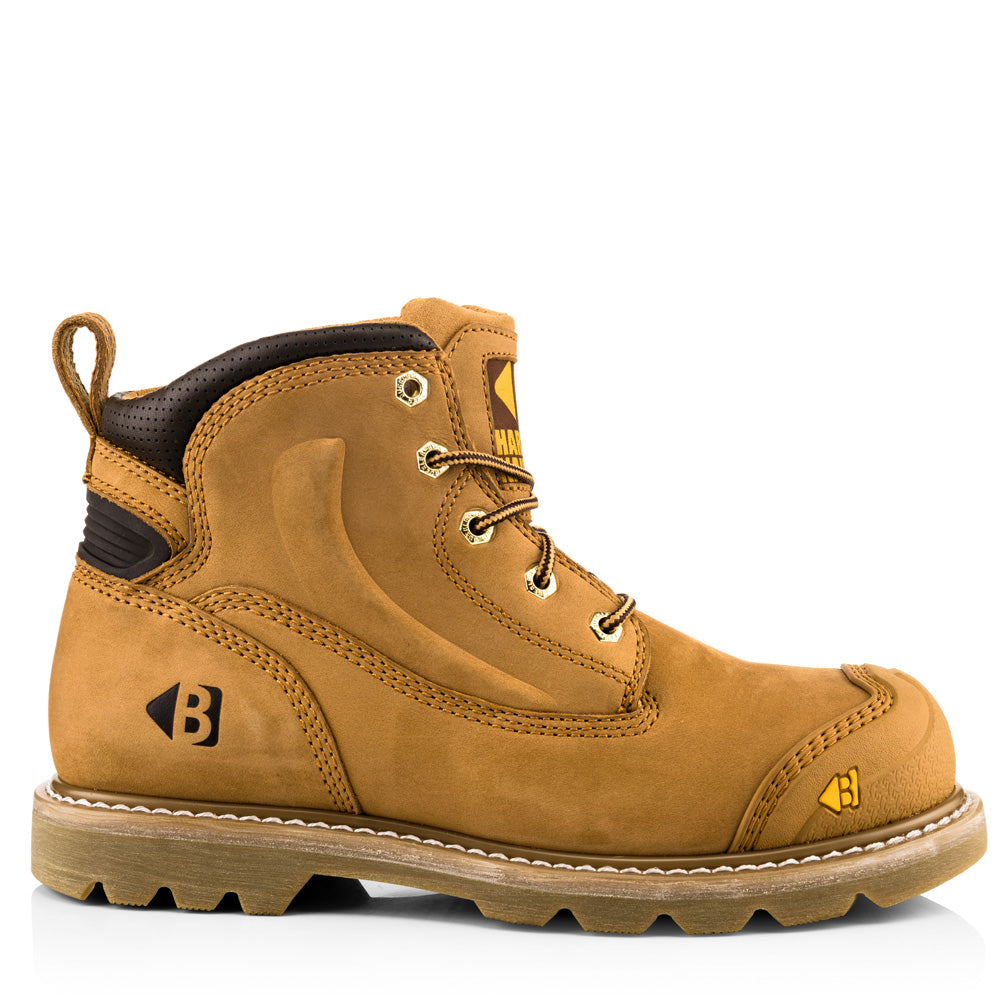 Buckler B650 SB P HRO SRC Honey Goodyear Welted Safety Lace Boot - Premium SAFETY BOOTS from Buckler - Just £90.84! Shop now at workboots-online.co.uk