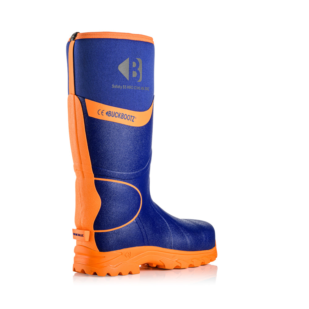 Buckler BBZ8000 S5 360° High Visibility Neoprene / Rubber Safety Wellington Boot with Ankle Protection - Premium WELLINGTON BOOTS from Buckler - Just £94.20! Shop now at workboots-online.co.uk