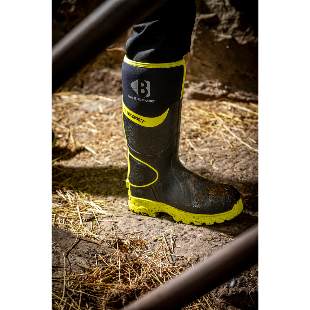 Buckler BBZ8000 S5 360° High Visibility Neoprene / Rubber Safety Wellington Boot with Ankle Protection - Premium WELLINGTON BOOTS from Buckler - Just £94.20! Shop now at workboots-online.co.uk