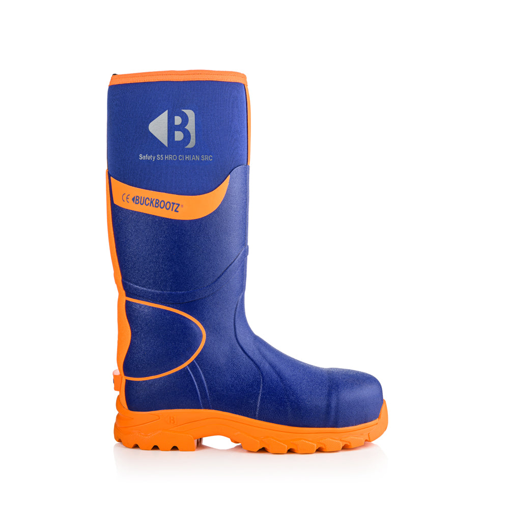 Buckler BBZ8000 S5 360° High Visibility Neoprene / Rubber Safety Wellington Boot with Ankle Protection - Premium WELLINGTON BOOTS from Buckler - Just £94.20! Shop now at workboots-online.co.uk