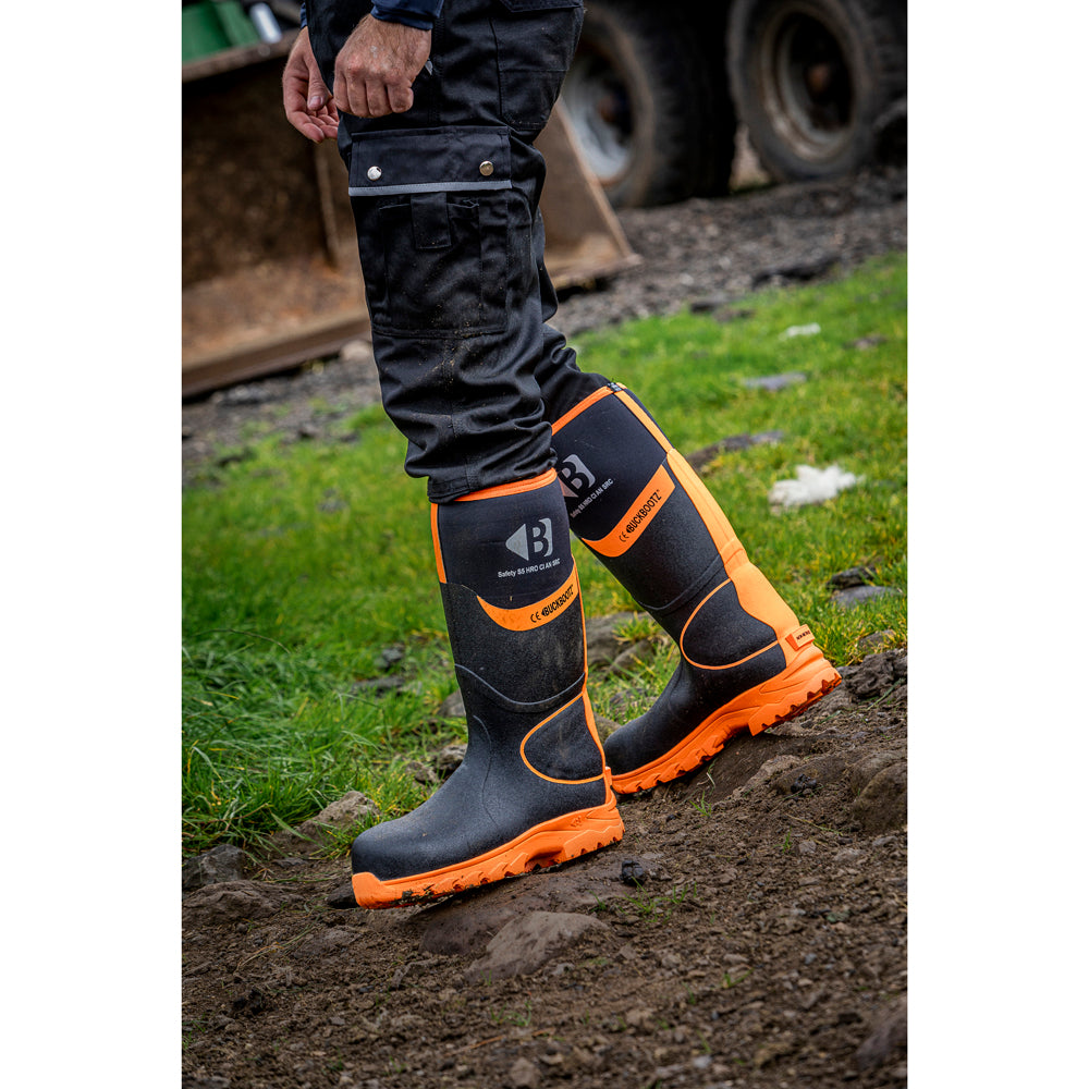 Buckler BBZ8000 S5 360° High Visibility Neoprene / Rubber Safety Wellington Boot with Ankle Protection - Premium WELLINGTON BOOTS from Buckler - Just £94.20! Shop now at workboots-online.co.uk