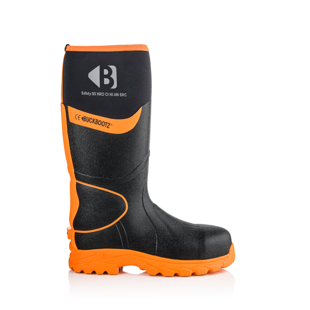 Buckler BBZ8000 S5 360° High Visibility Neoprene / Rubber Safety Wellington Boot with Ankle Protection - Premium WELLINGTON BOOTS from Buckler - Just £94.20! Shop now at workboots-online.co.uk