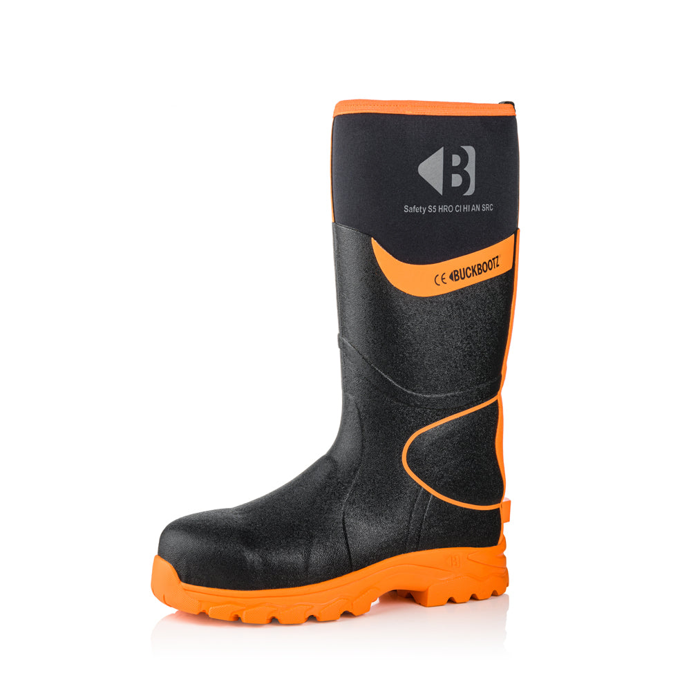 Buckler BBZ8000 S5 360° High Visibility Neoprene / Rubber Safety Wellington Boot with Ankle Protection - Premium WELLINGTON BOOTS from Buckler - Just £94.20! Shop now at workboots-online.co.uk