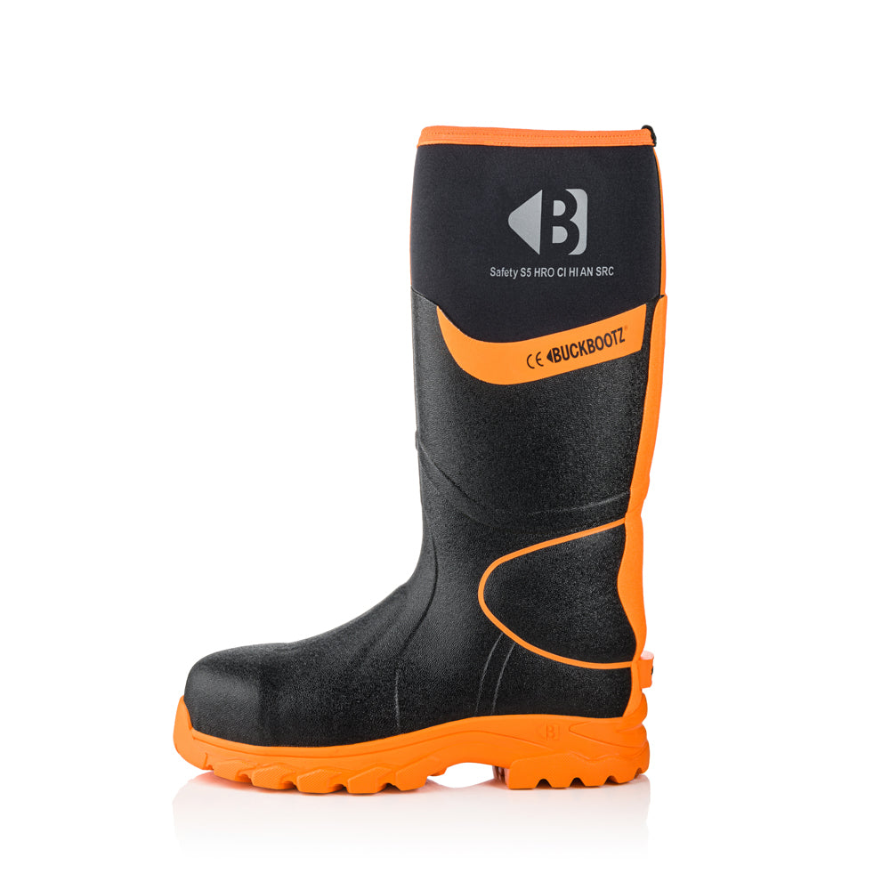 Buckler BBZ8000 S5 360° High Visibility Neoprene / Rubber Safety Wellington Boot with Ankle Protection - Premium WELLINGTON BOOTS from Buckler - Just £94.20! Shop now at workboots-online.co.uk