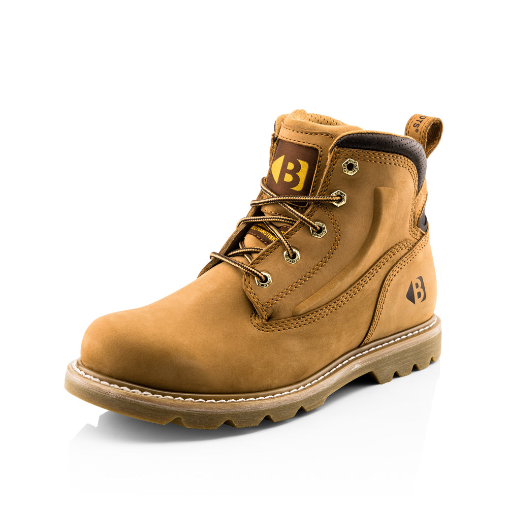 Buckler B2800 Honey Goodyear Welted Non-Safety Lace Work Boot - Premium NON-SAFETY from Buckler - Just £93.85! Shop now at workboots-online.co.uk