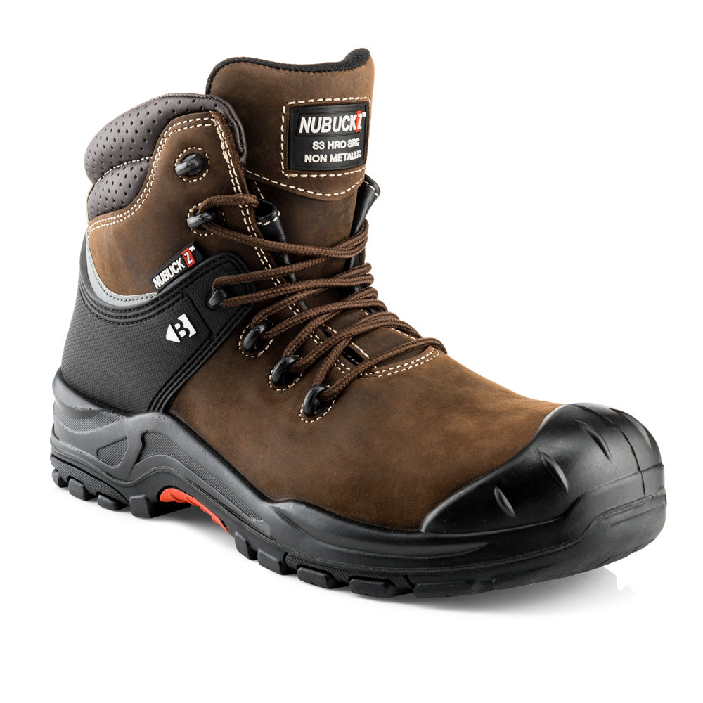 Buckler NKZ102BR S3 HRO SRC WRU Brown Safety Lace Boot - Premium SAFETY HIKER BOOTS from Buckler - Just £59.45! Shop now at workboots-online.co.uk
