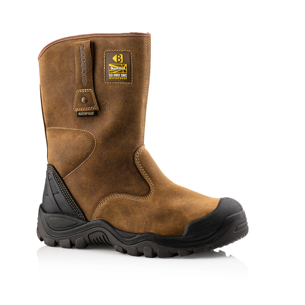 Buckler BSH010 S3 HRO SRC WRU Brown Safety Rigger Boot - Premium RIGGER BOOTS from Buckler - Just £102.25! Shop now at workboots-online.co.uk