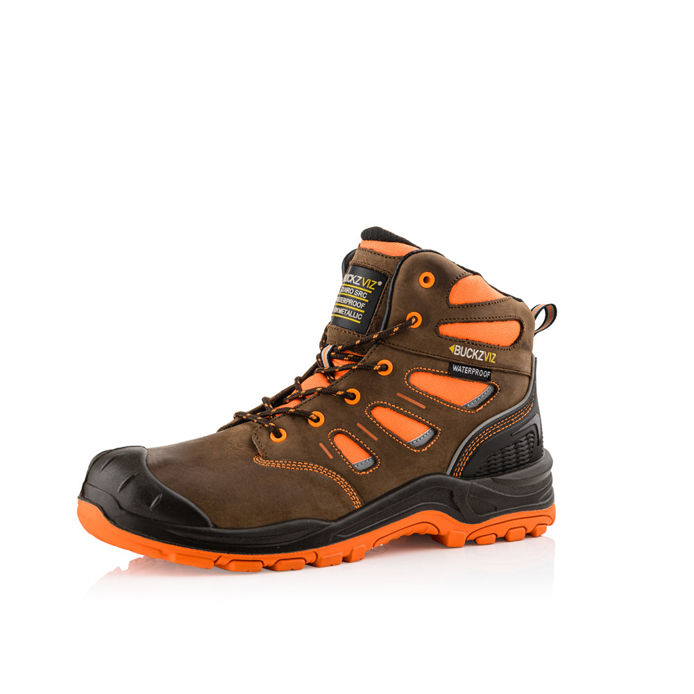 Buckler BVIZ2 High Visibility Waterproof Safety Lace Work Boot - Premium SAFETY HIKER BOOTS from Buckler - Just £66.50! Shop now at workboots-online.co.uk