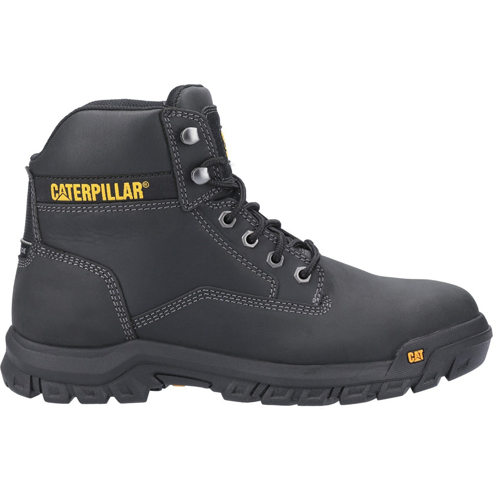 Caterpillar CAT Median S3 Lace Up Leather Safety Boot Water Resistant - Premium SAFETY BOOTS from Caterpillar - Just £95.99! Shop now at workboots-online.co.uk