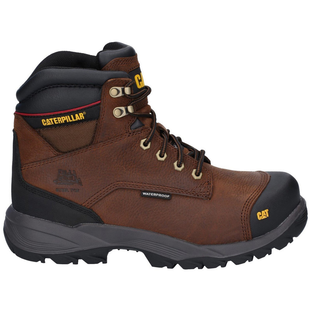 Caterpillar CAT Spiro Lace Up Waterproof Safety Work Boot - Premium SAFETY BOOTS from Caterpillar - Just £114.99! Shop now at workboots-online.co.uk