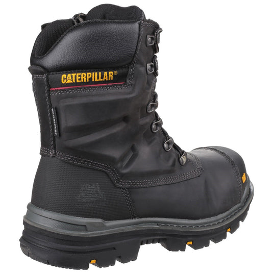 Caterpillar CAT Premier High Leg Combat Safety Work  Boot - Side Zip - Premium SAFETY BOOTS from Caterpillar - Just £132.99! Shop now at workboots-online.co.uk