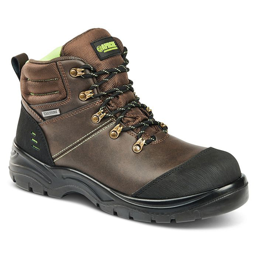 Apache Saturn Brown Waterproof Safety Work Boot - Premium SAFETY BOOTS from Apache - Just £40.75! Shop now at workboots-online.co.uk