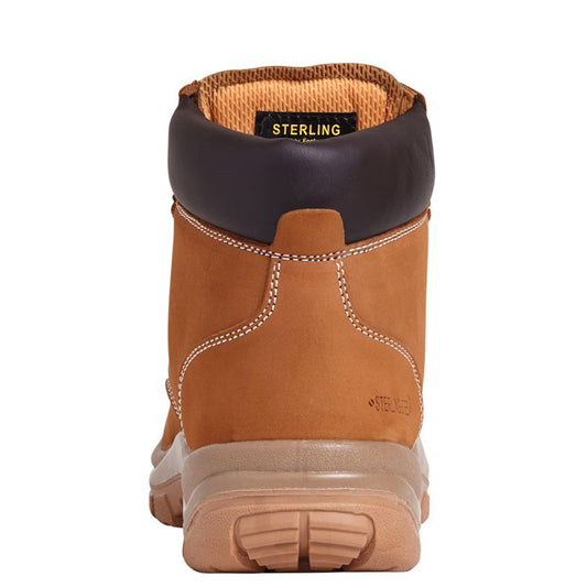 Sterling Steel SS819CM Wheat Nubuck Leather Lightweight Safety Boot S3 - Premium SAFETY BOOTS from Apache - Just £36.86! Shop now at workboots-online.co.uk