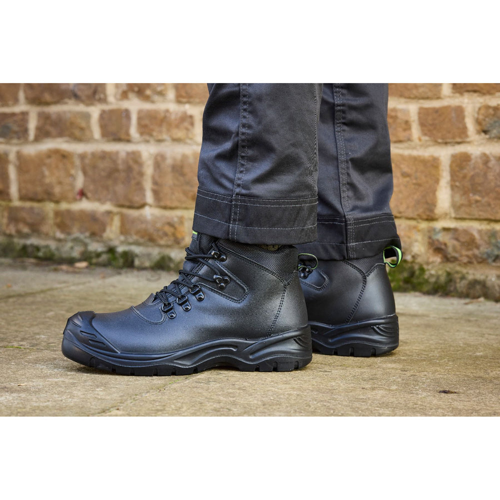 Apache Jupiter Black Mid-Cut Safety Work Boot - Premium SAFETY BOOTS from Apache - Just £30.28! Shop now at workboots-online.co.uk