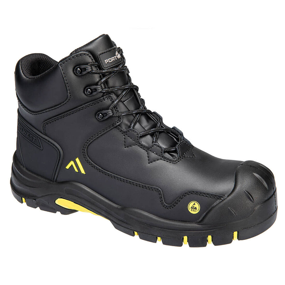 Portwest FC18 FX2 Apex Composite Mid Safety Work Boot S3S ESD HRO SR SC FO - Premium SAFETY BOOTS from Portwest - Just £41.36! Shop now at workboots-online.co.uk