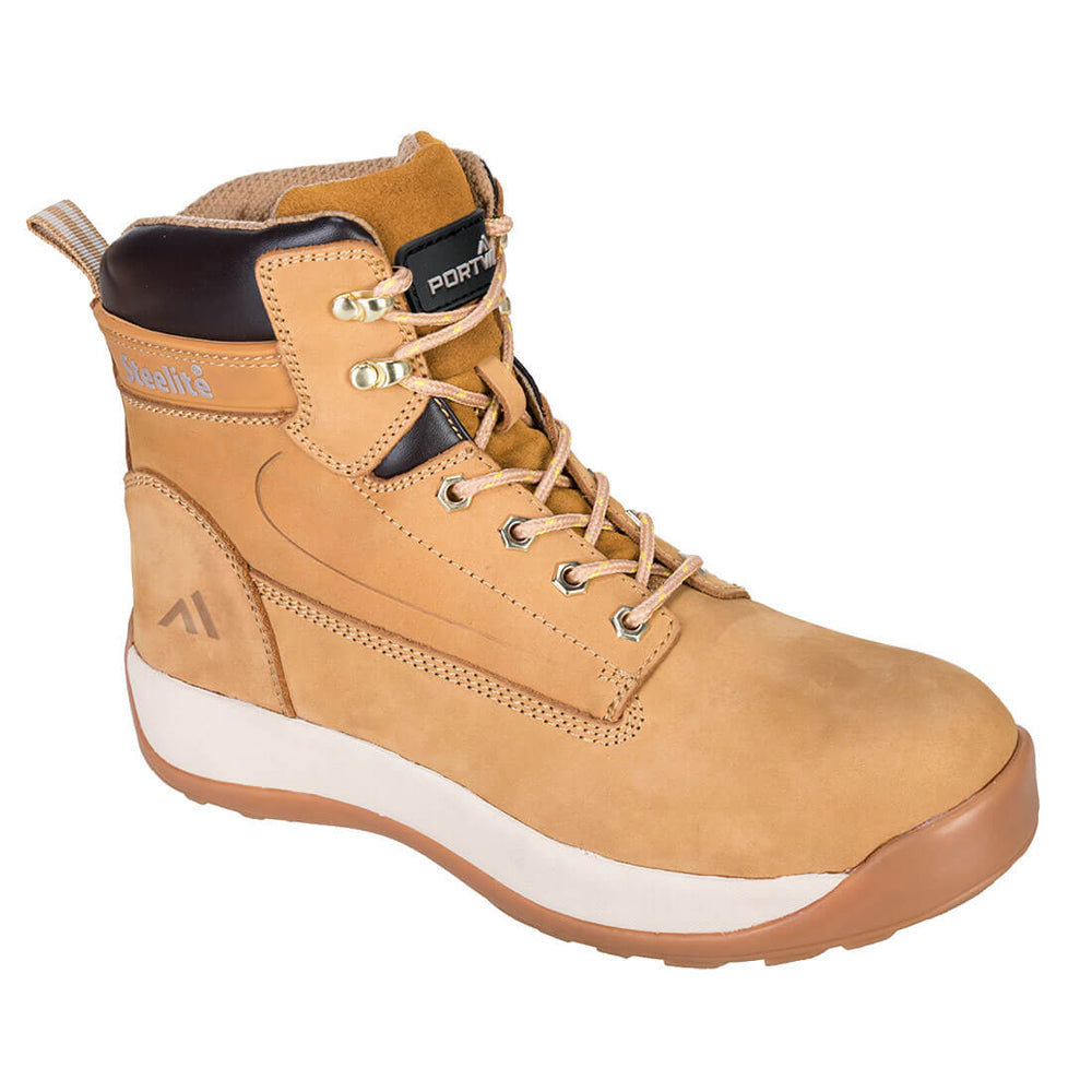 Portwest FW32 Steelite Construction Nubuck Boot S3 HRO - Premium SAFETY BOOTS from Portwest - Just £37.50! Shop now at workboots-online.co.uk