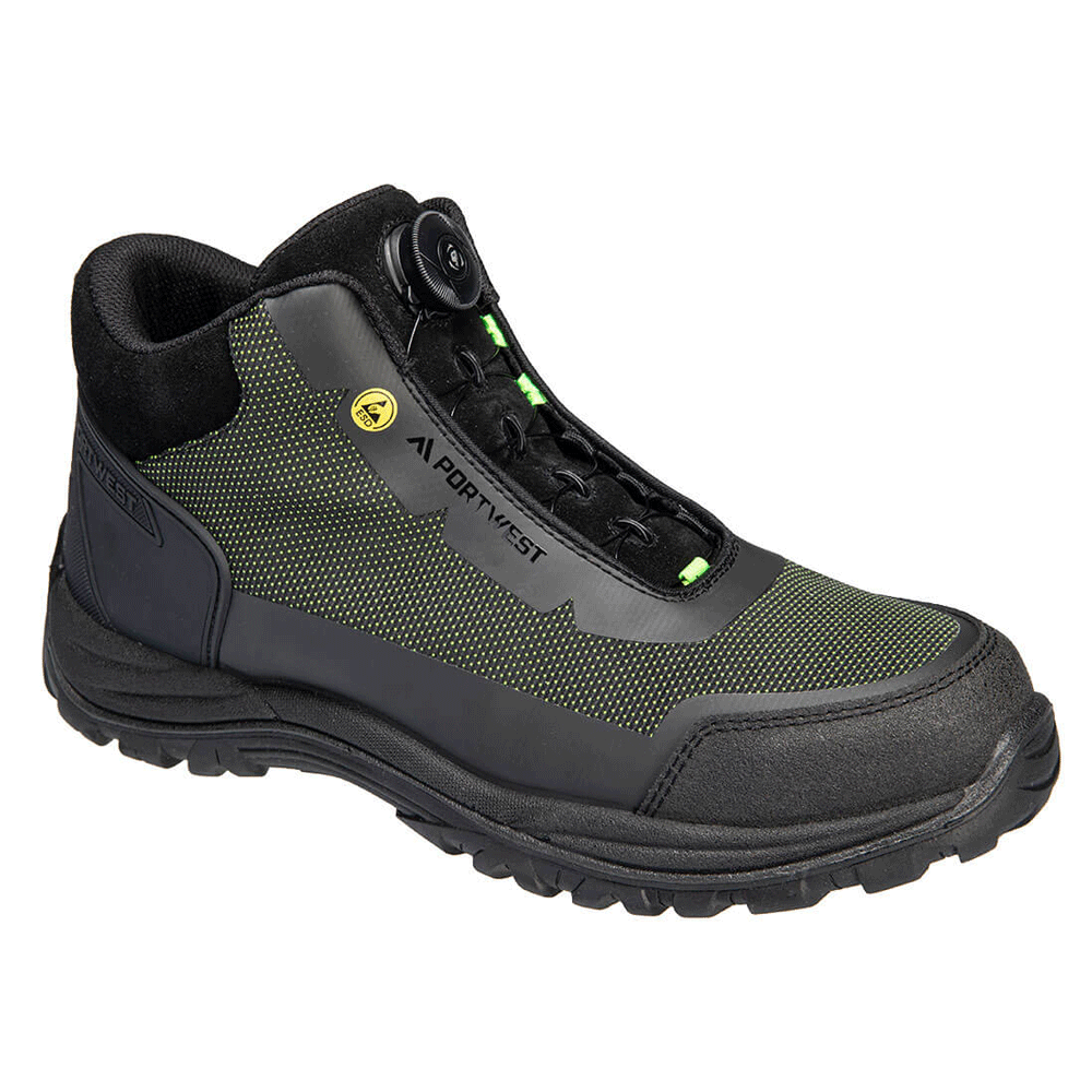 Portwest FE04 Girder Composite Mid Boot S3S ESD SR FO - Premium SAFETY BOOTS from Portwest - Just £45.64! Shop now at workboots-online.co.uk